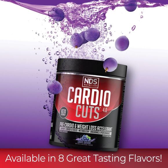 NWT NDS Nutrition Cardio Cuts 4.0 Grape Gusher 20 Servings (Pack of 1) - Picture 2 of 7